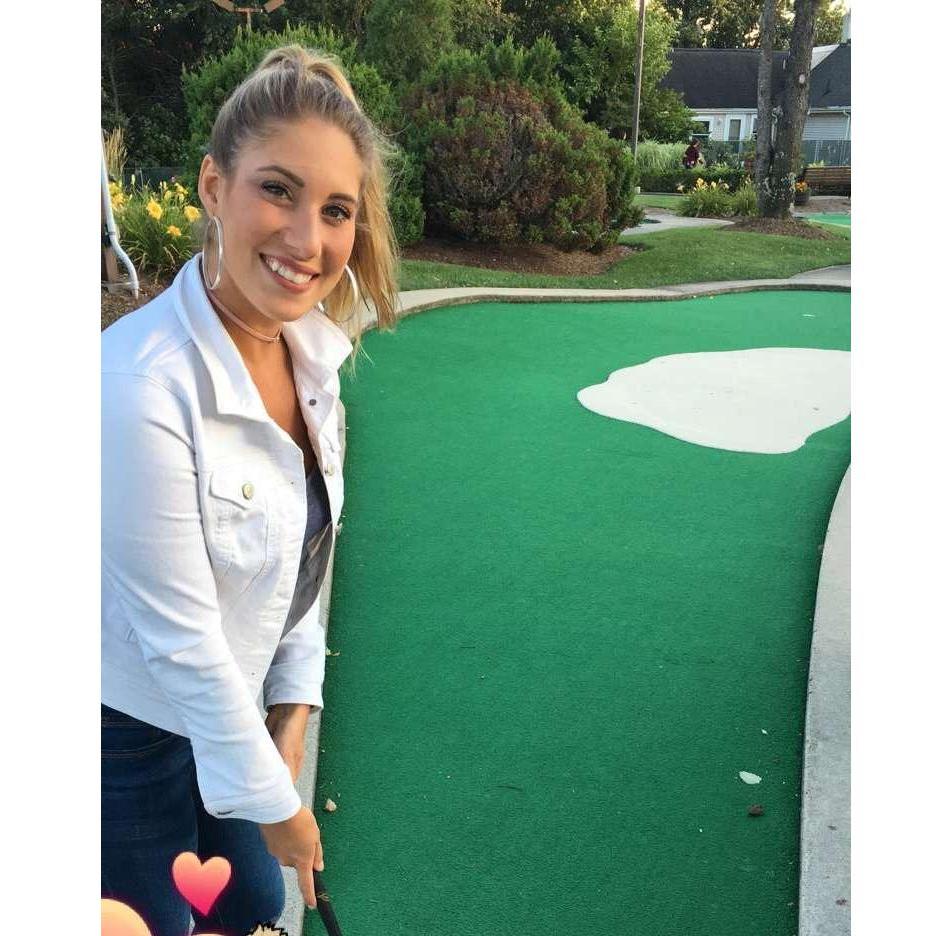 Mini golf- our favorite summertime date! We actually always try and find a new mini golf course every time we are on vacation!