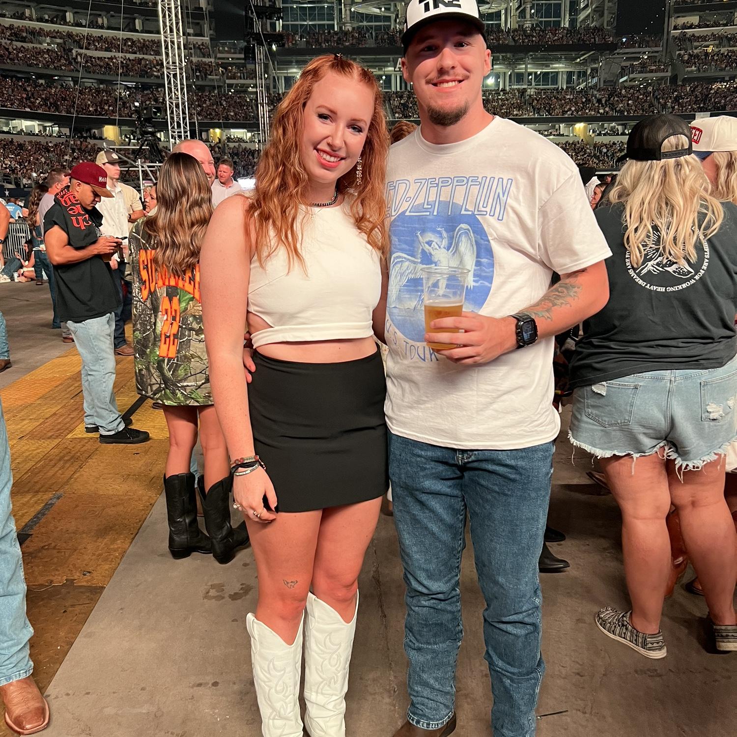 Zach Bryan concert at AT&T stadium