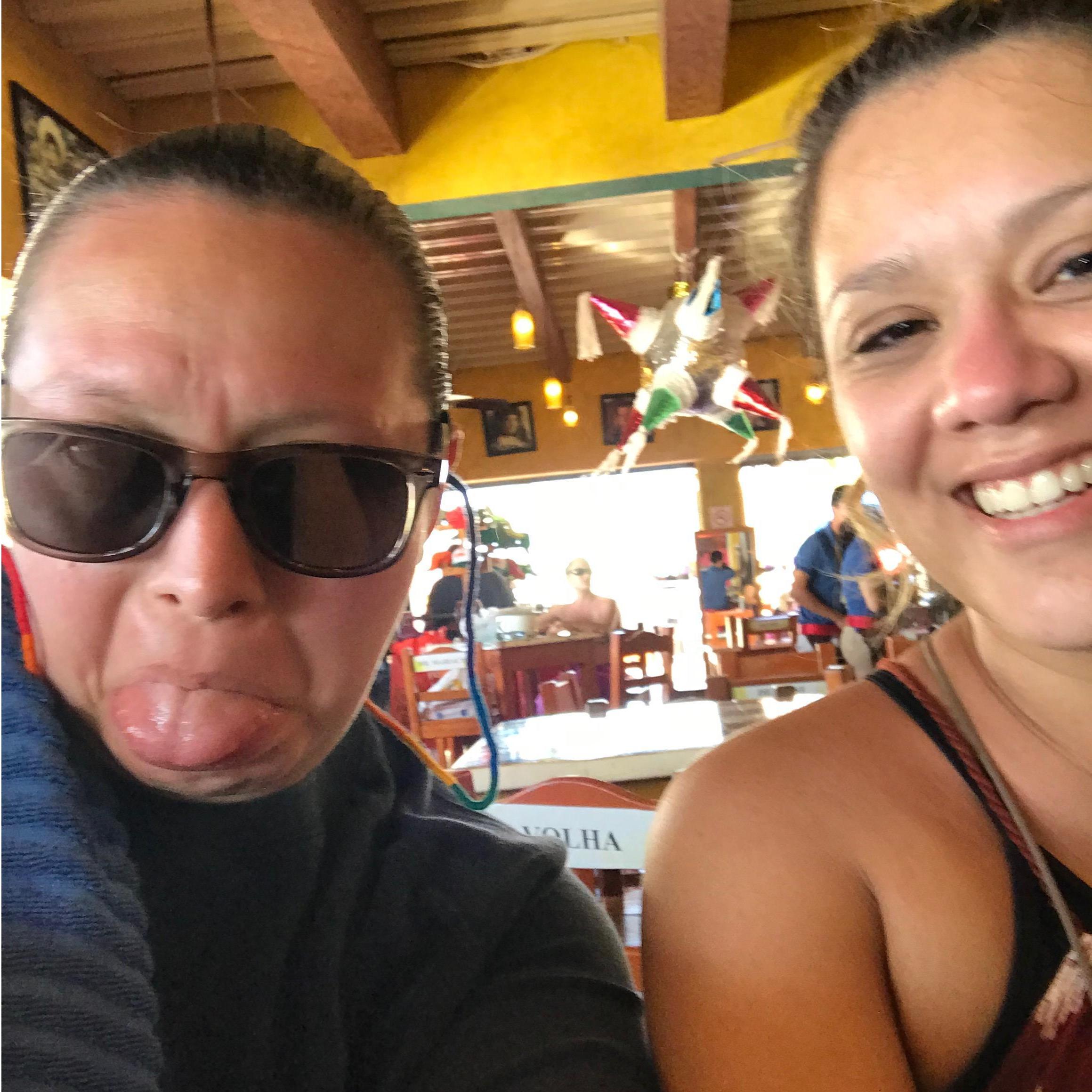 Taking a break from the Cozumel sun.