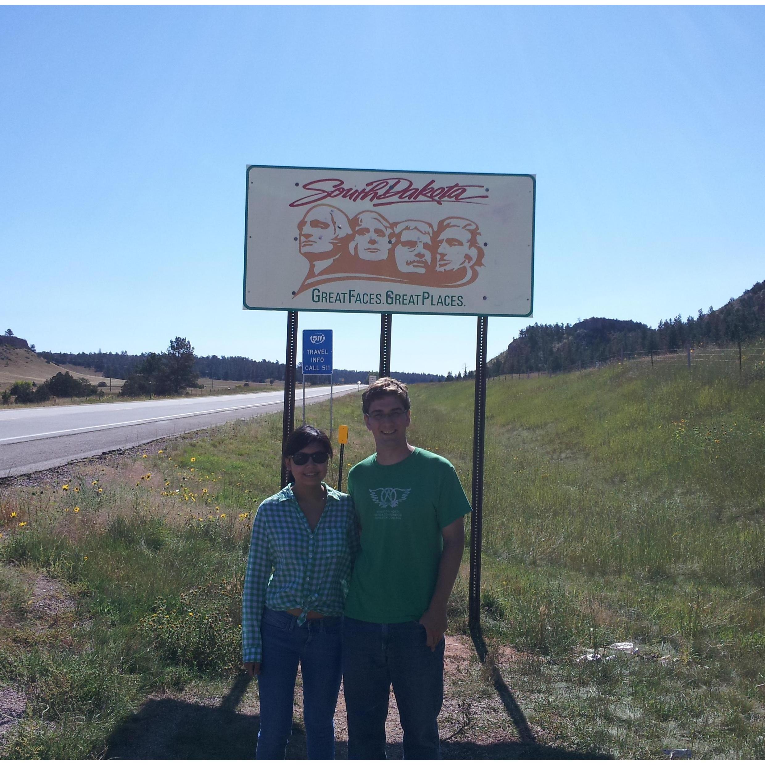 On the border of South Dakota and Wyoming in August 2013.