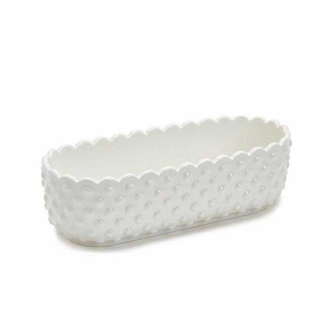 Two's Company Hob Nail Tidbit/Cracker Dish (Hand Wash Only) - Porcelain