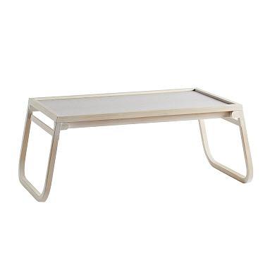 Bamboo Folding Lapdesk, Whitewash