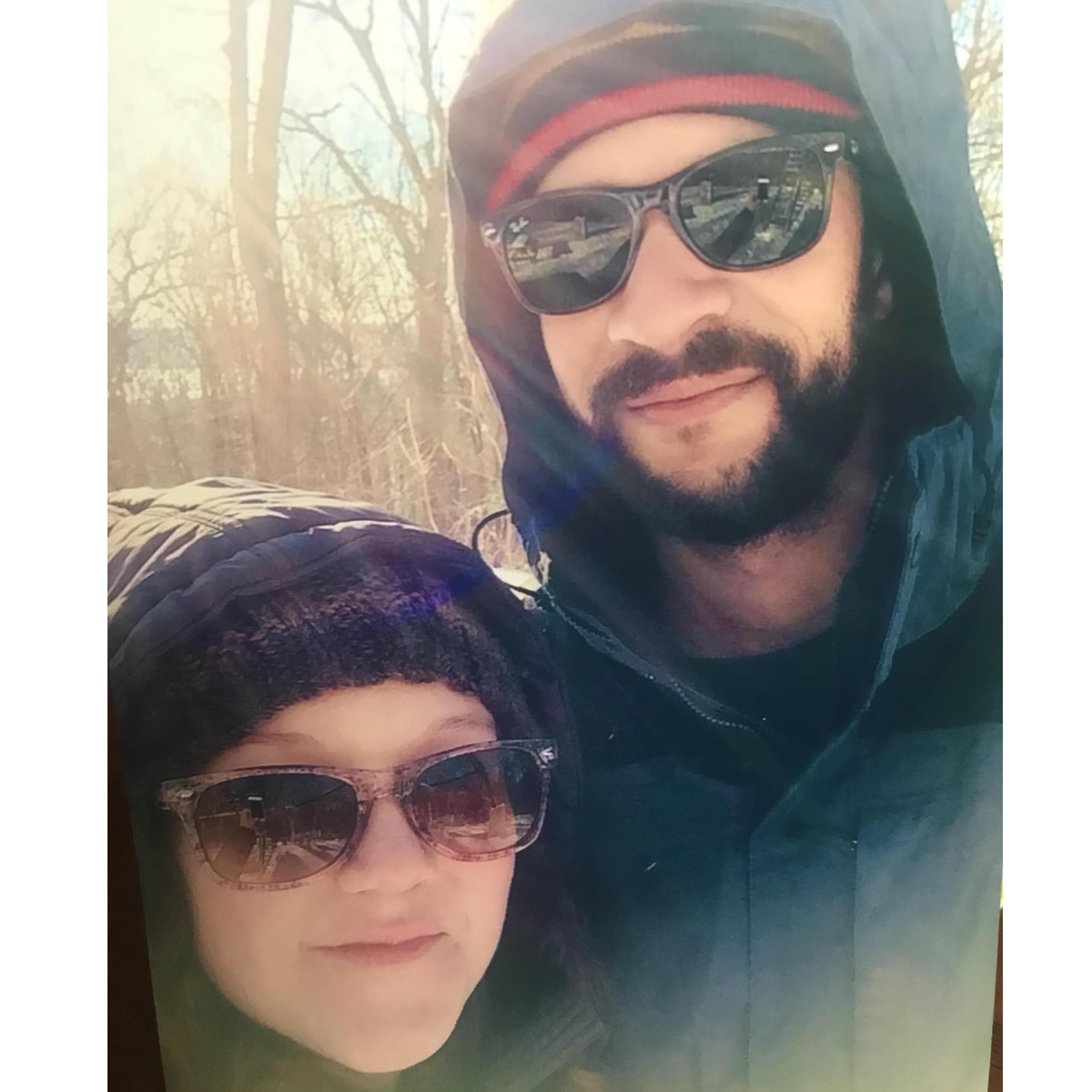 Our first walk while dating @ Ferncliff Forest (2015)