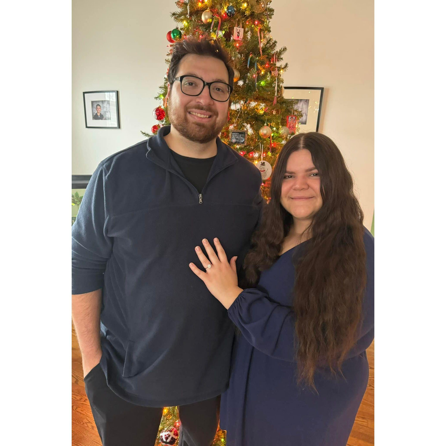 Engaged on Christmas Morning!