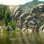 Floating on Sylvan Lake