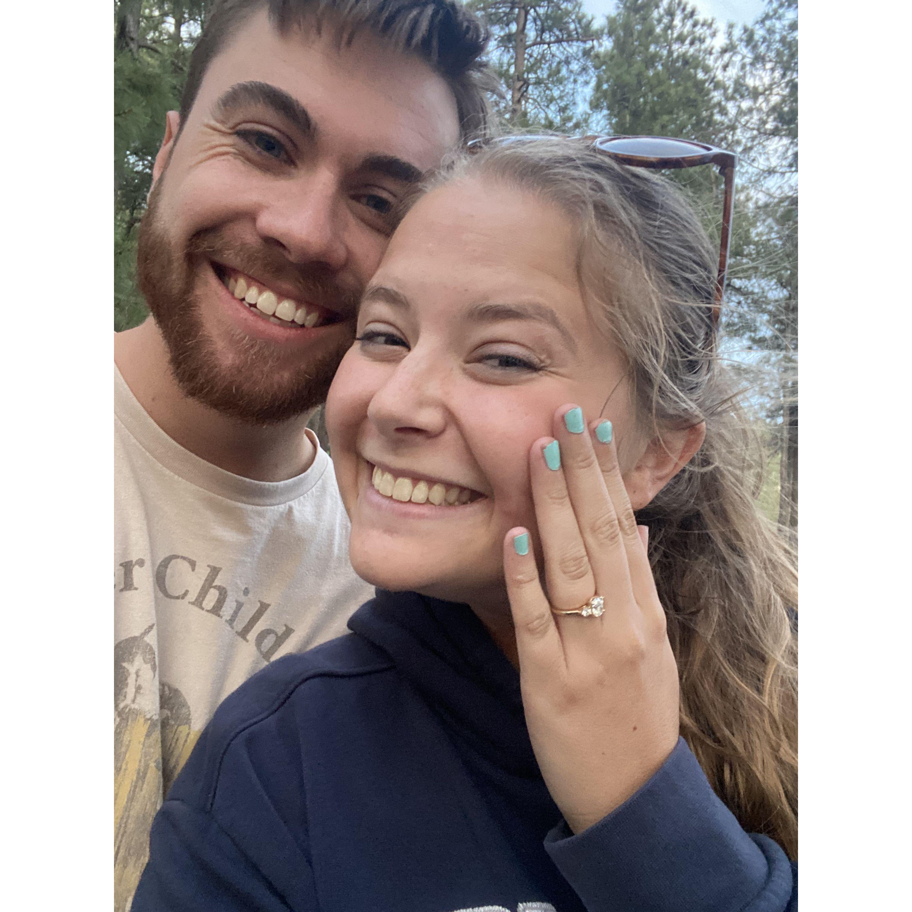 Jack proposed to Dalaina on July 12th, 2024 while they were camping in Flagstaff, Arizona!