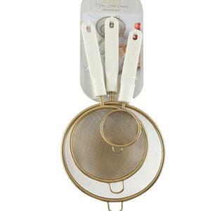 Cook with Color 3-Piece Skimmer Set – Versatile Tools for Kitchen Efficiency