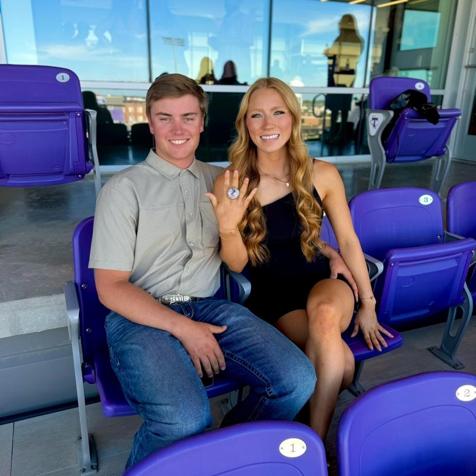 I told Brayden TSU cheer beat him to give me a ring… he gave me a ring a month later