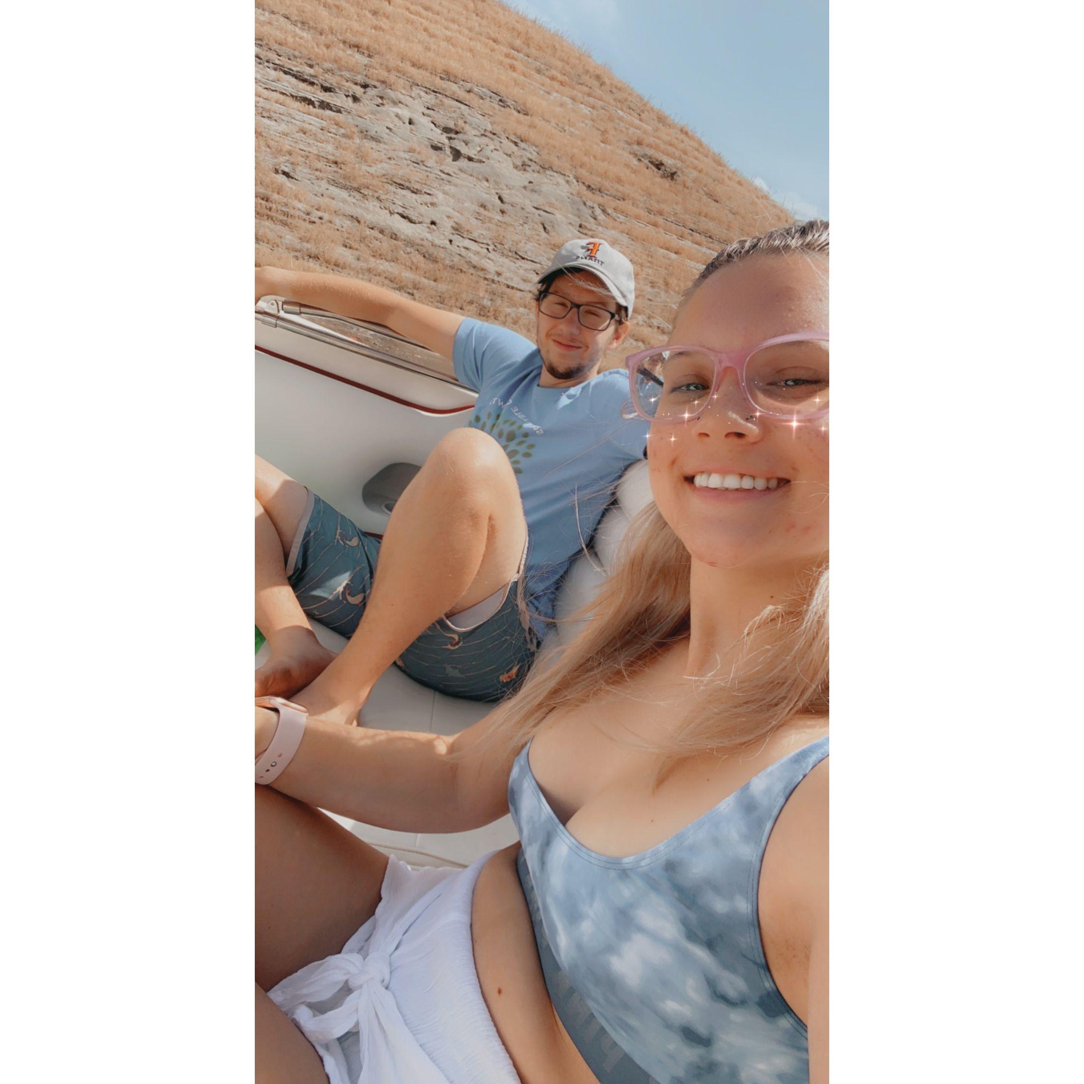 Cameron's first lake season!