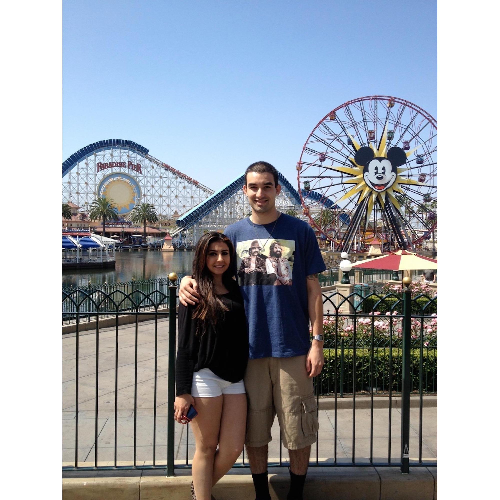 Faina's first Christmas present from Jodi/ Richy were tickets to Disneyland among so many presents- Anaheim, CA.