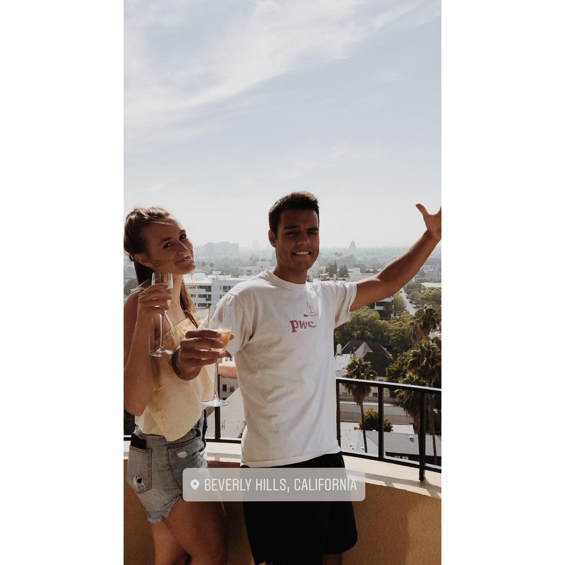 Then, I moved to Los Angeles for school and we spent my 21st birthday there!