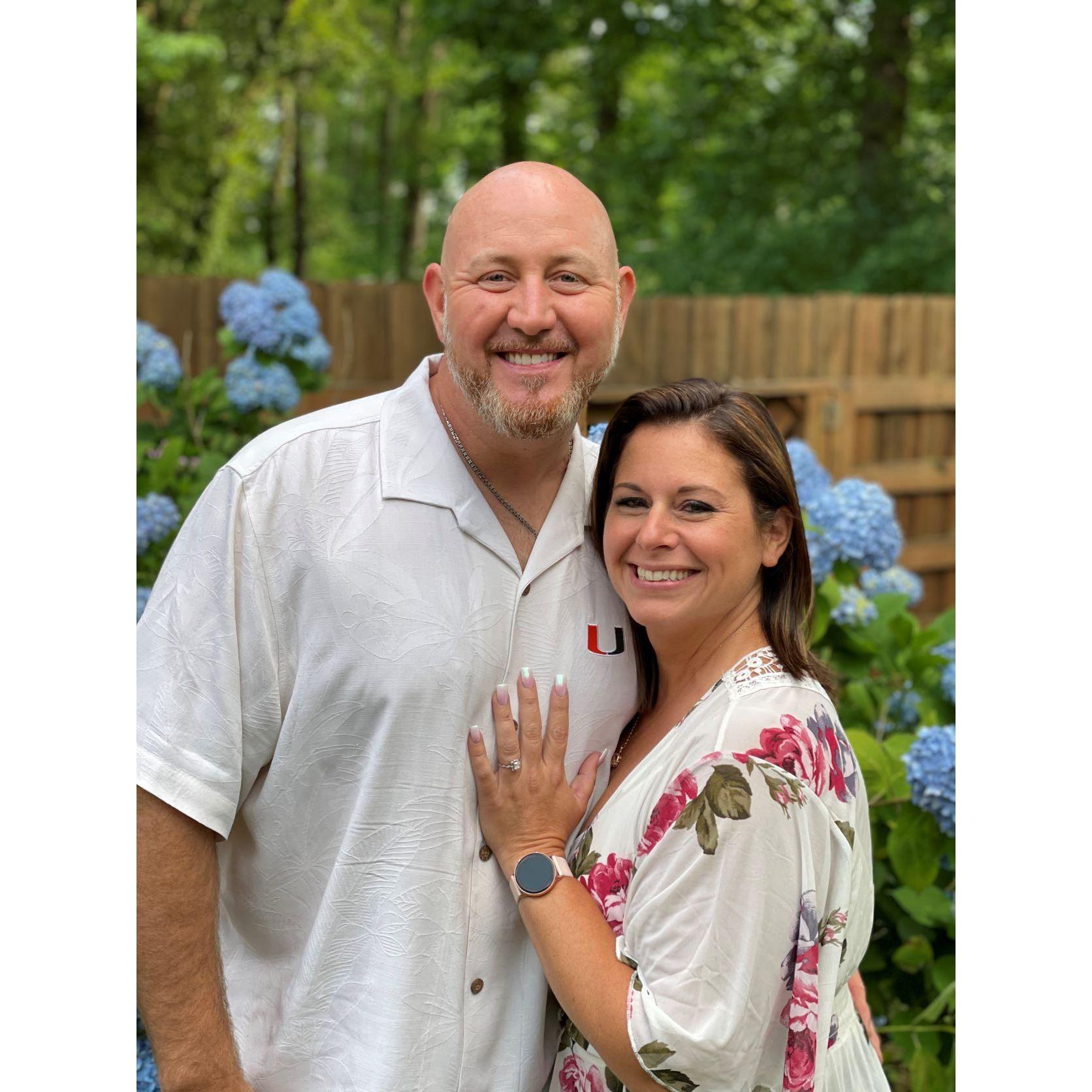 The day Anna said "yes" to marrying the love of her life!