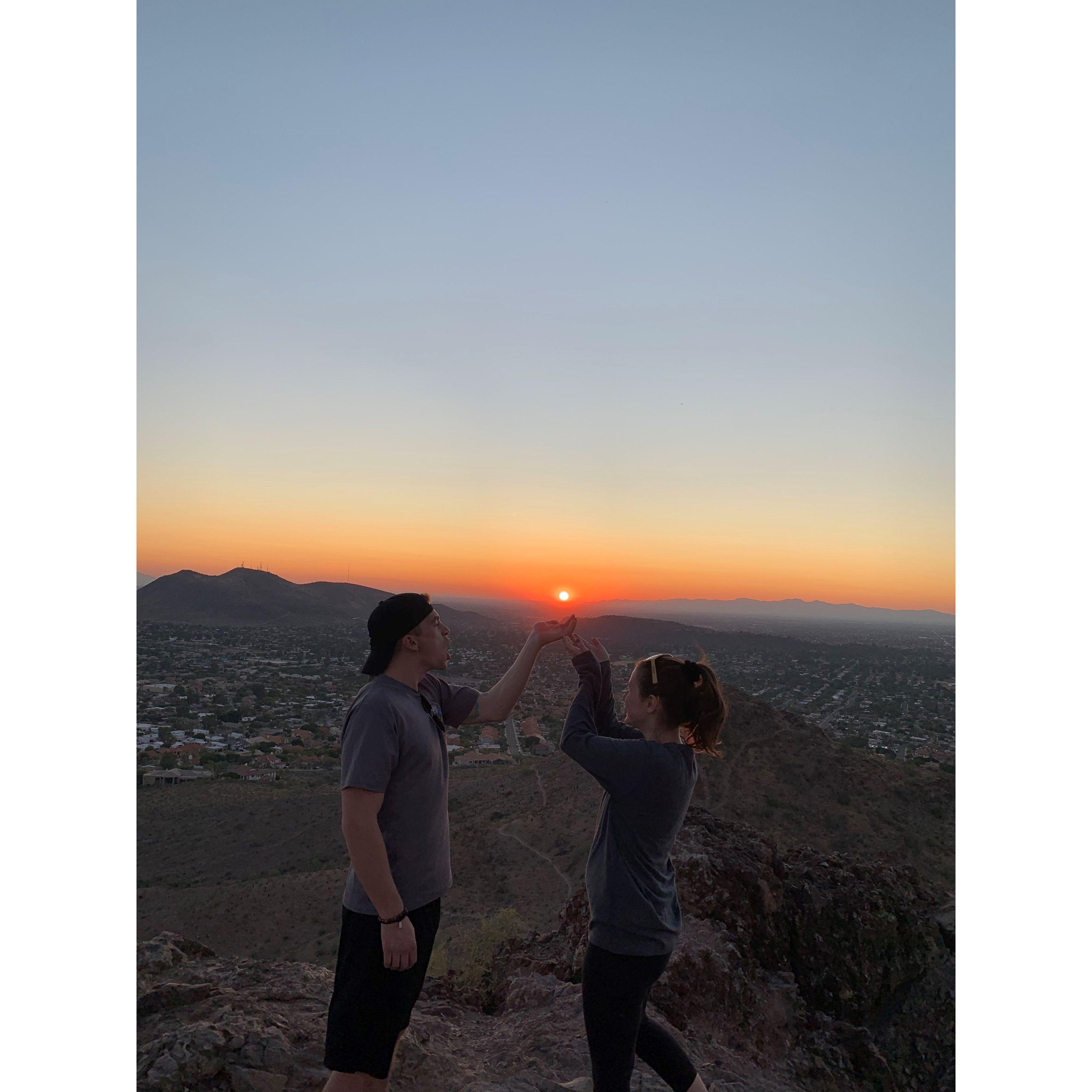 Chasing the sunset in Arizona