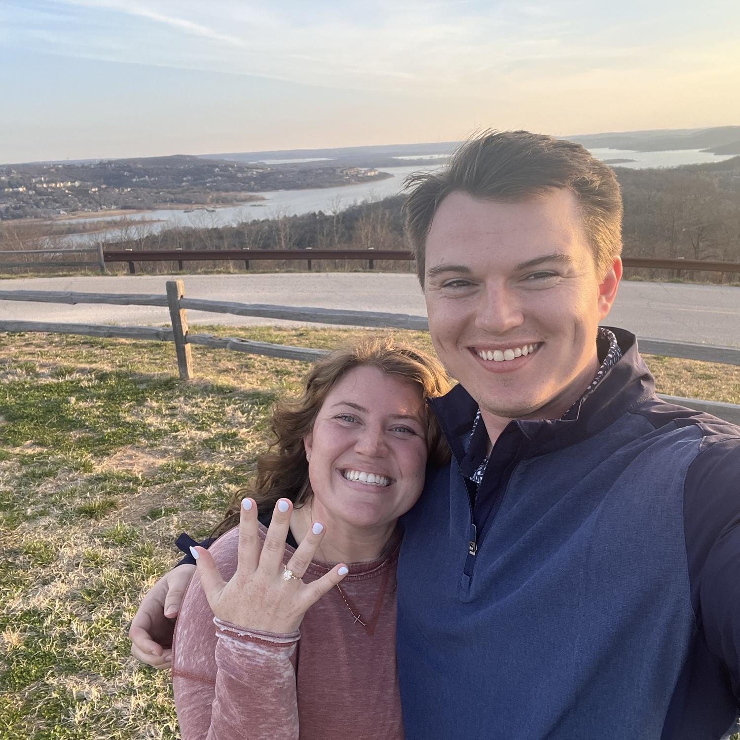 The moment right after John proposed!
