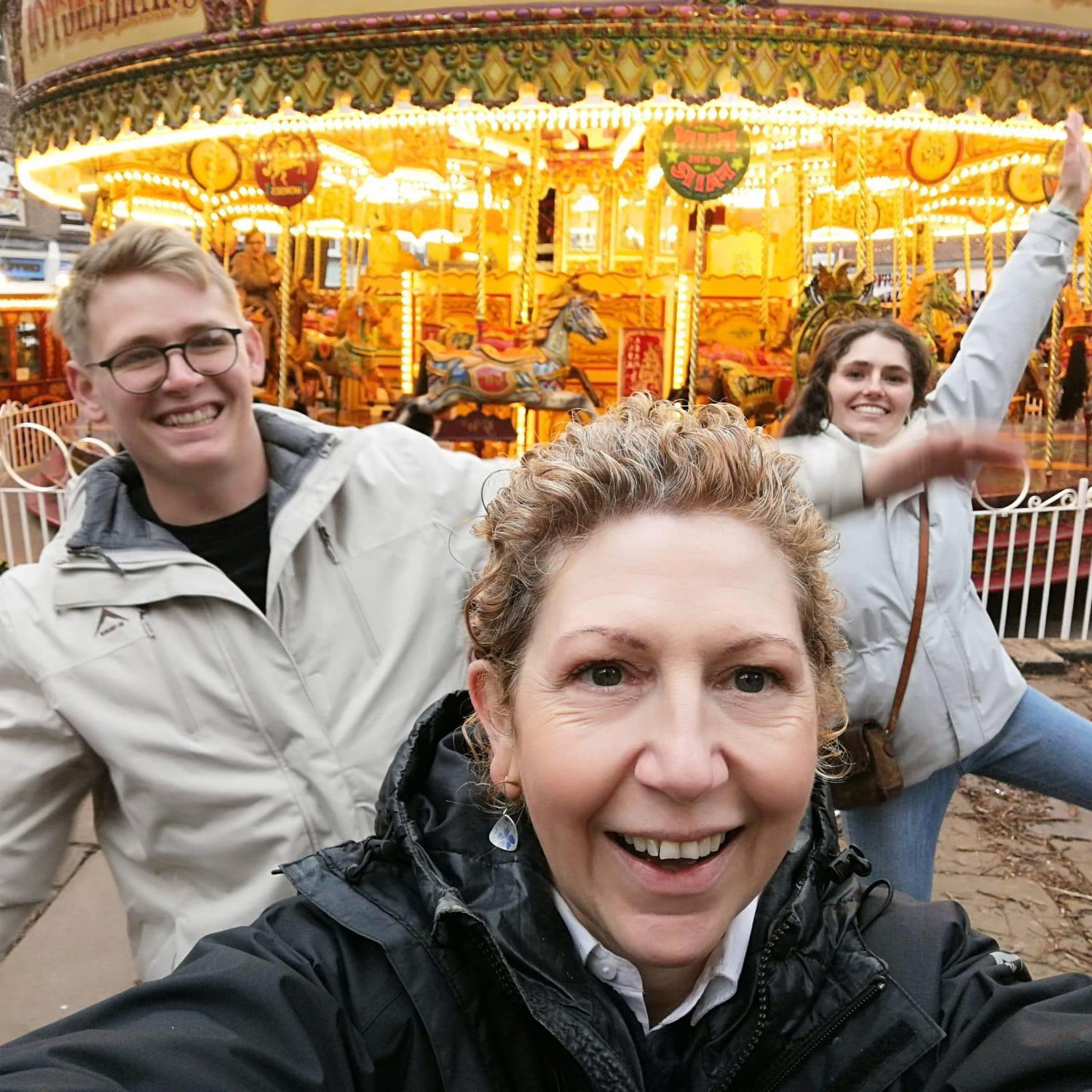 One of my favourite activities was riding the merry-go-round with Auntie Sharon!