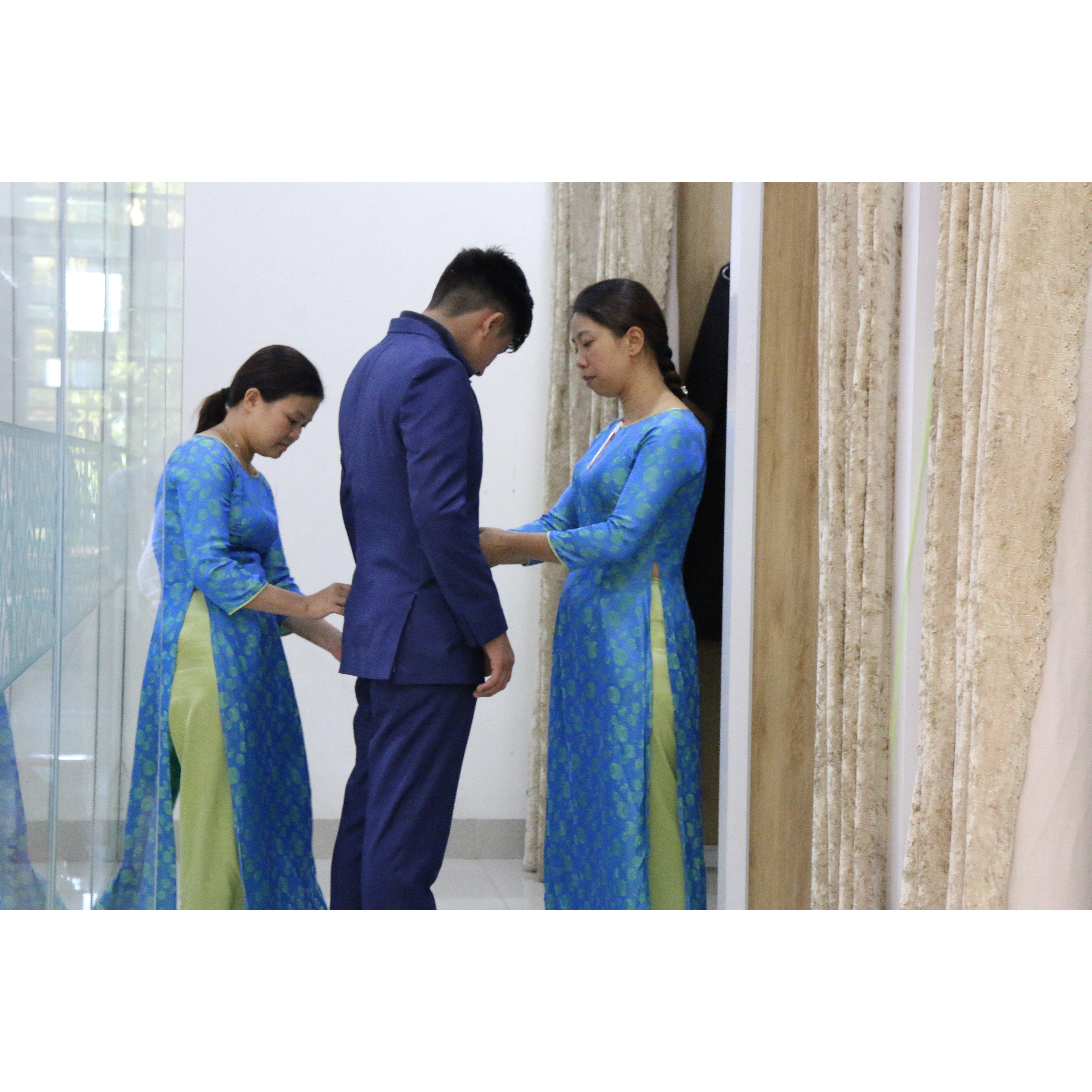 Getting fitted, Hội An, Vietnam