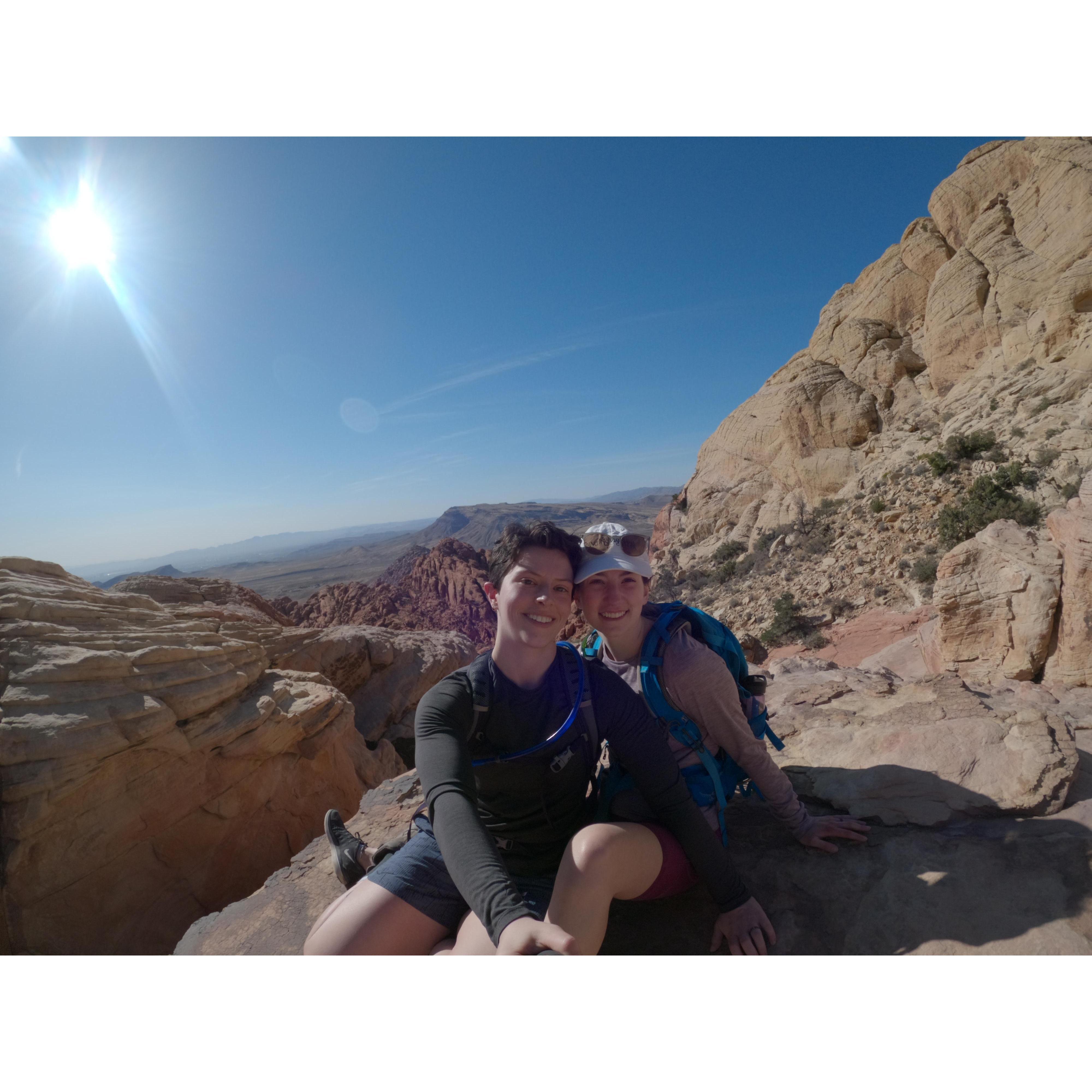 On a peak in Red Rock Canyon 2021