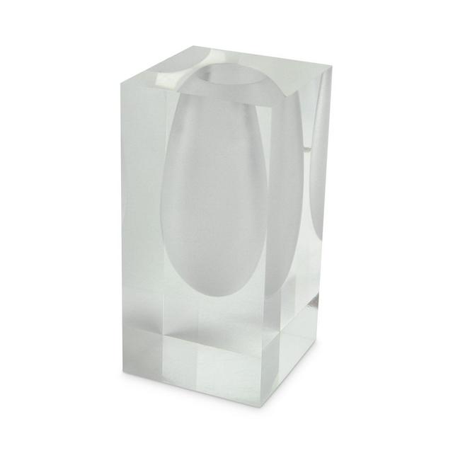 Tizo Design Lucite� Frosted White Vase