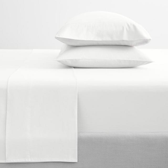 White Dream Brushed Organic Cotton Sheet Set, Full