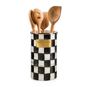 Royal Check Utensil Holder