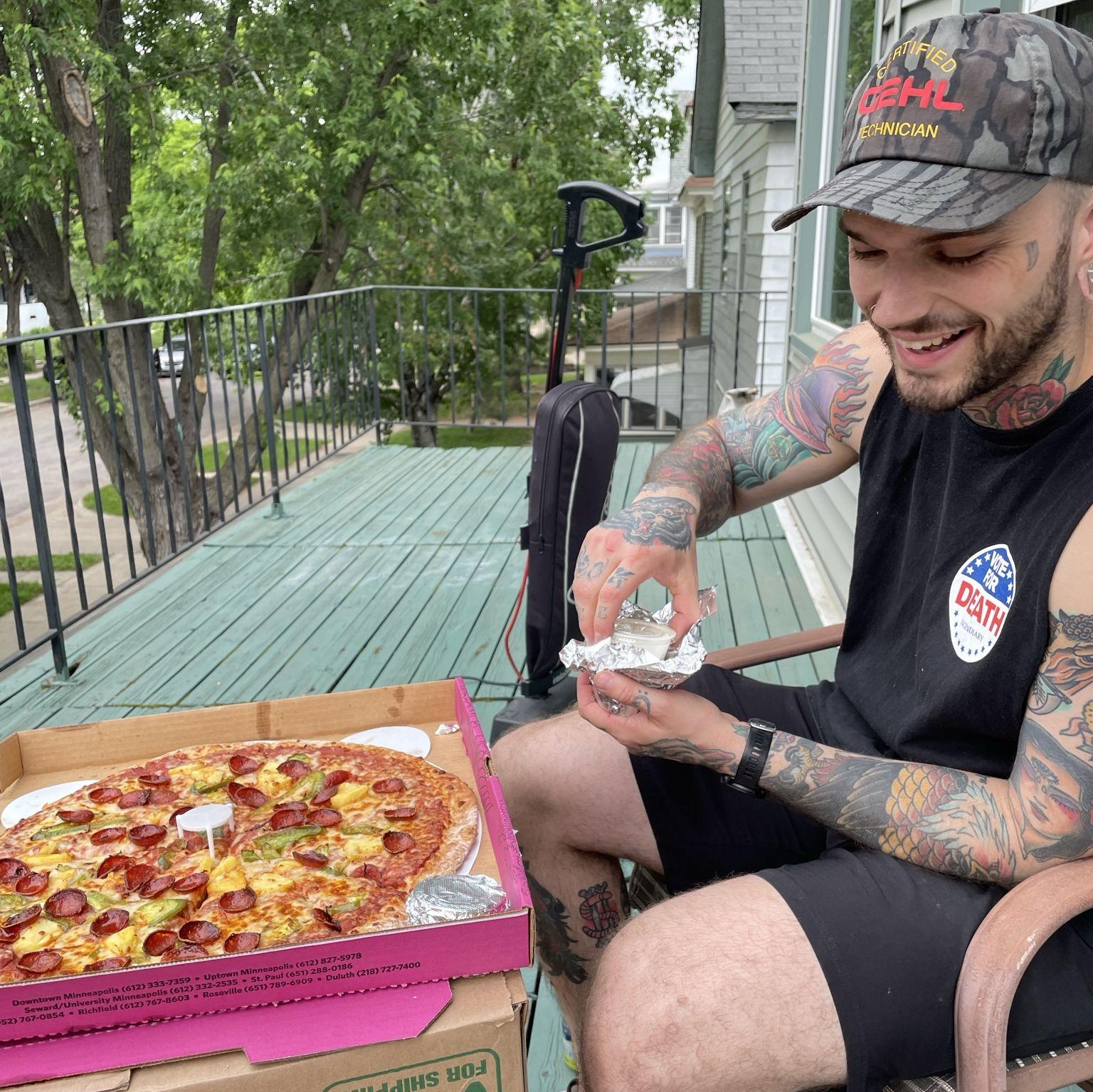 First dinner in our first apartment together! 2023