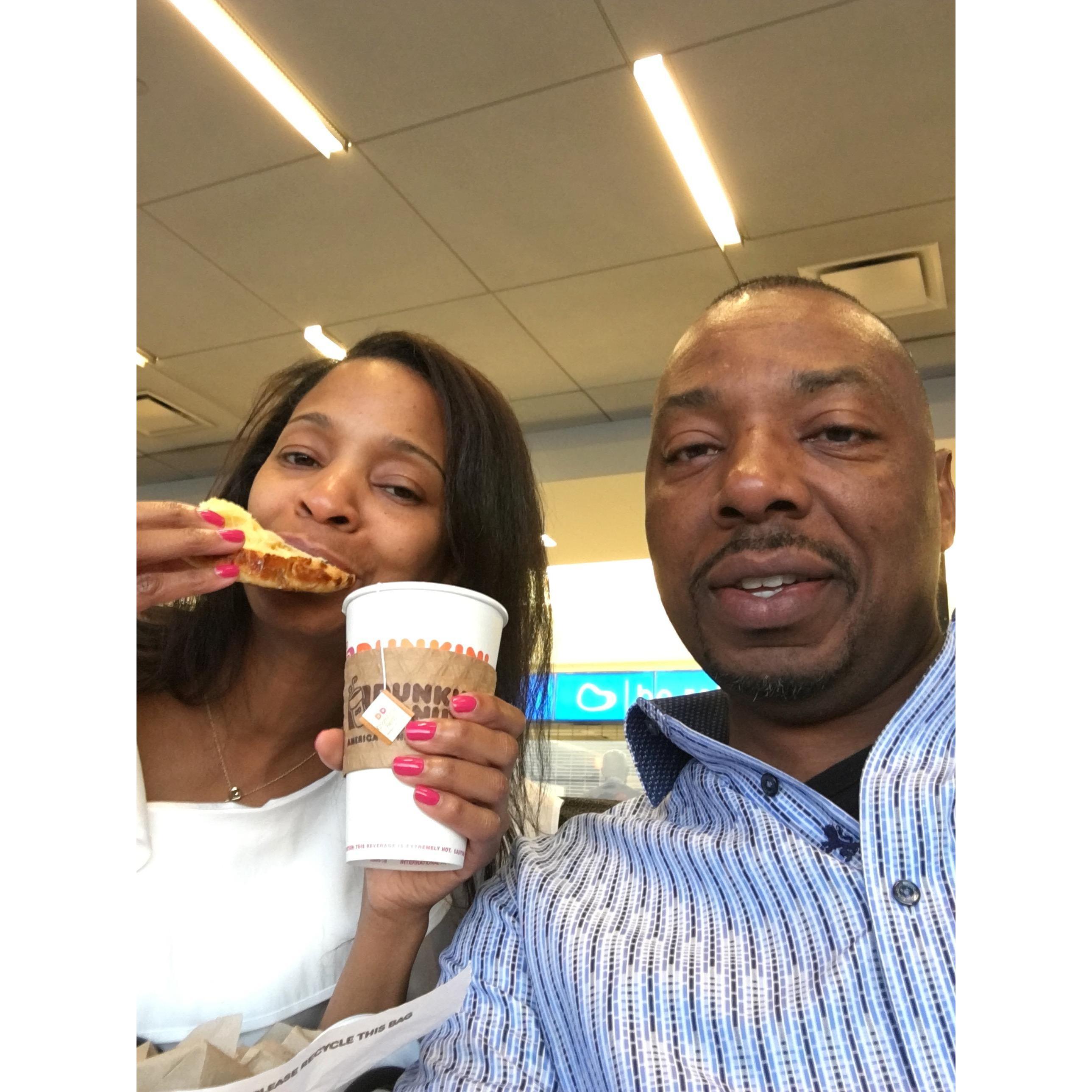 At the airport