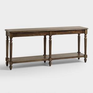 Burnt Alder Wood Everett Foyer Table
