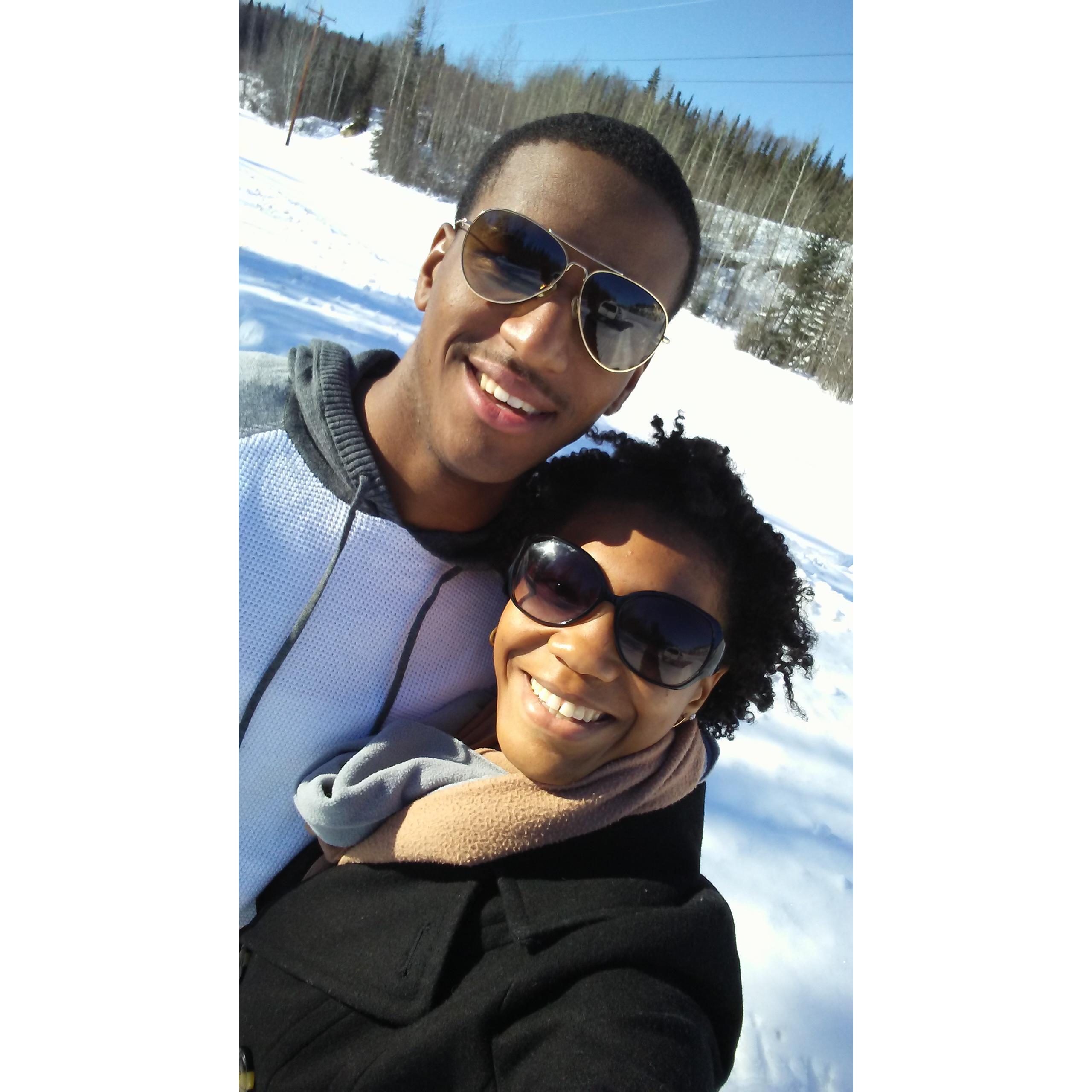 March 2017. First time visiting Justin in Alaska.