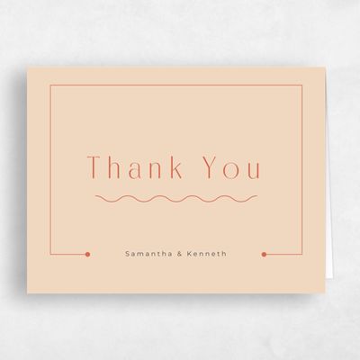 Orange Wedding Thank You - Suzi Landscape