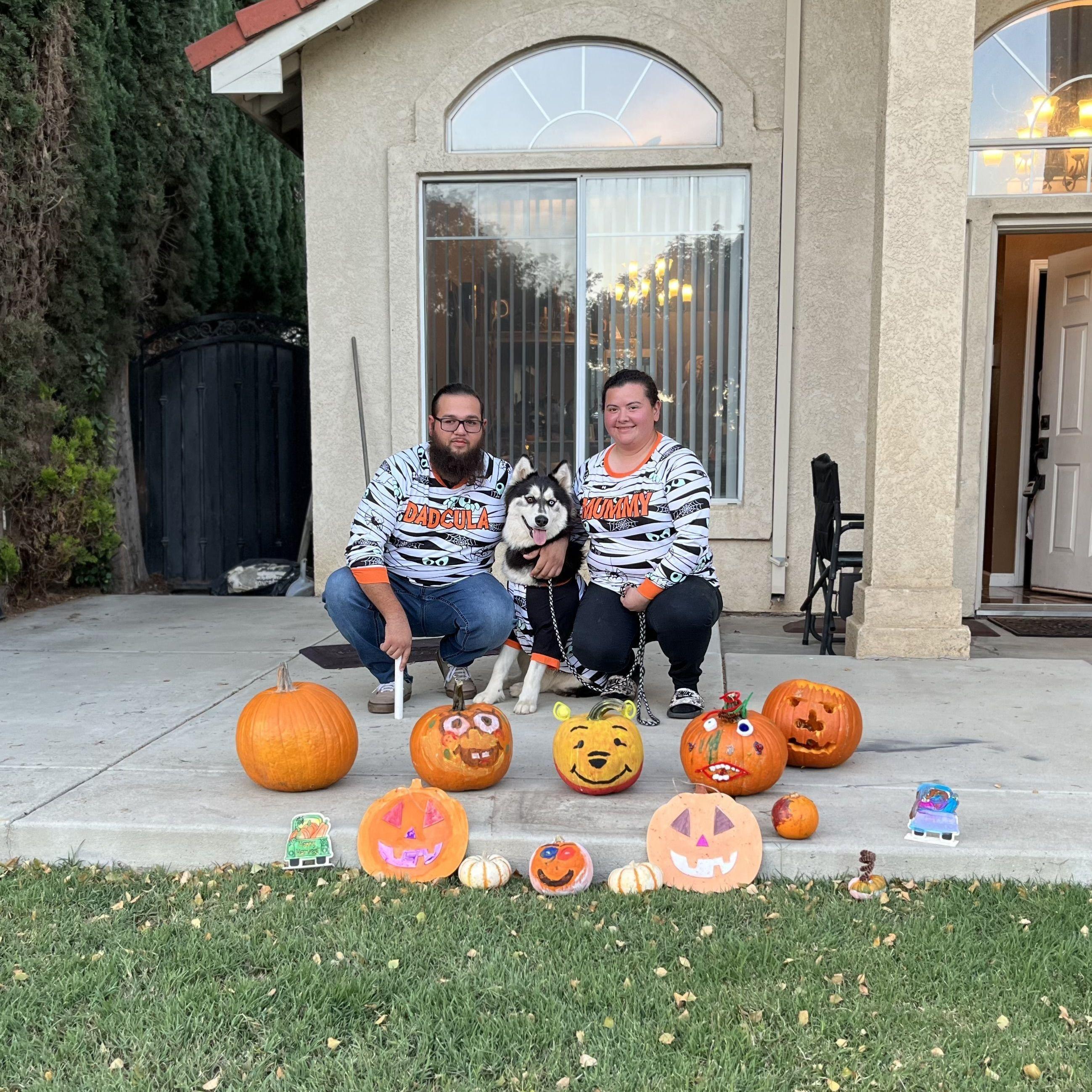 Halloween pictures with Blue