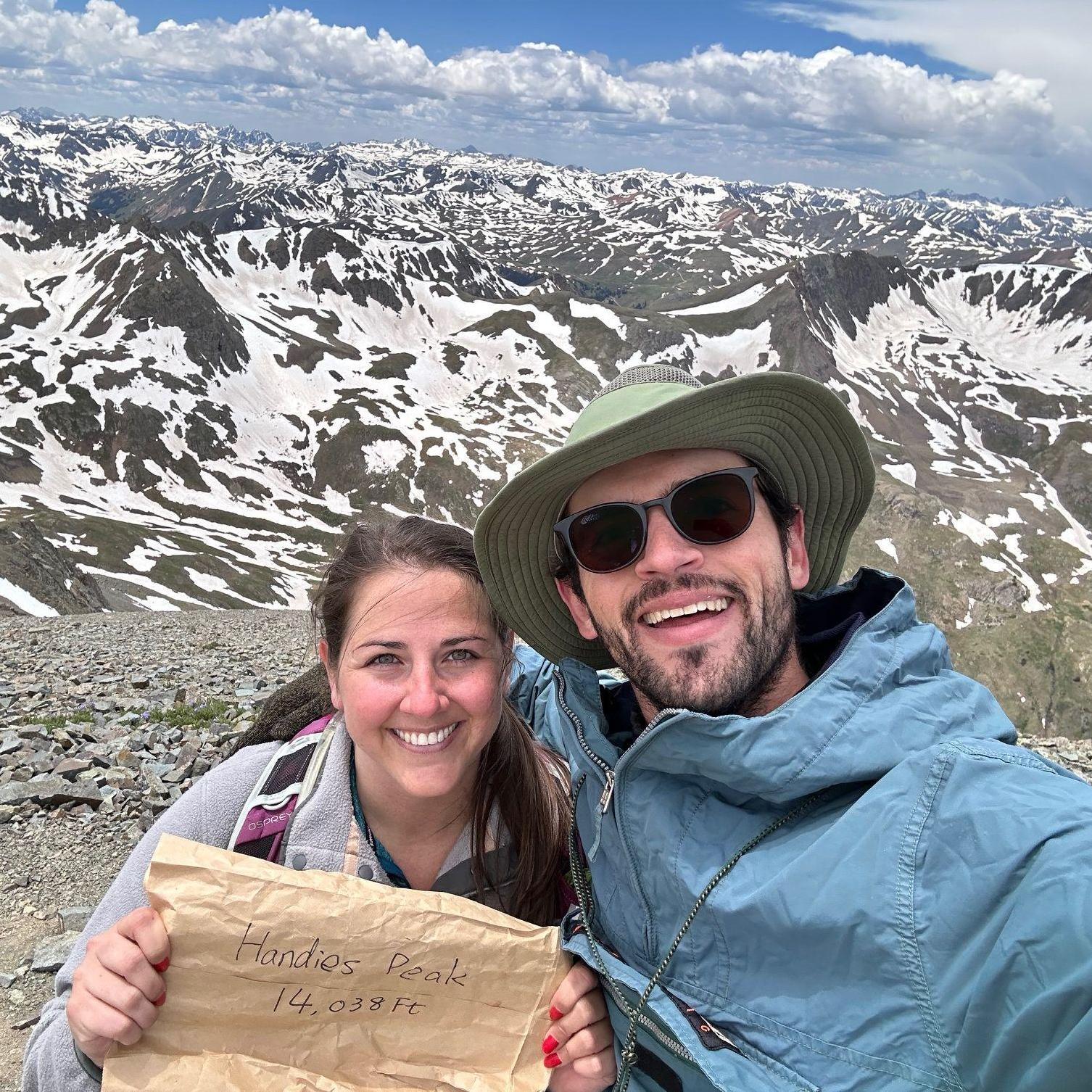 Handies Peak - our first 14er together