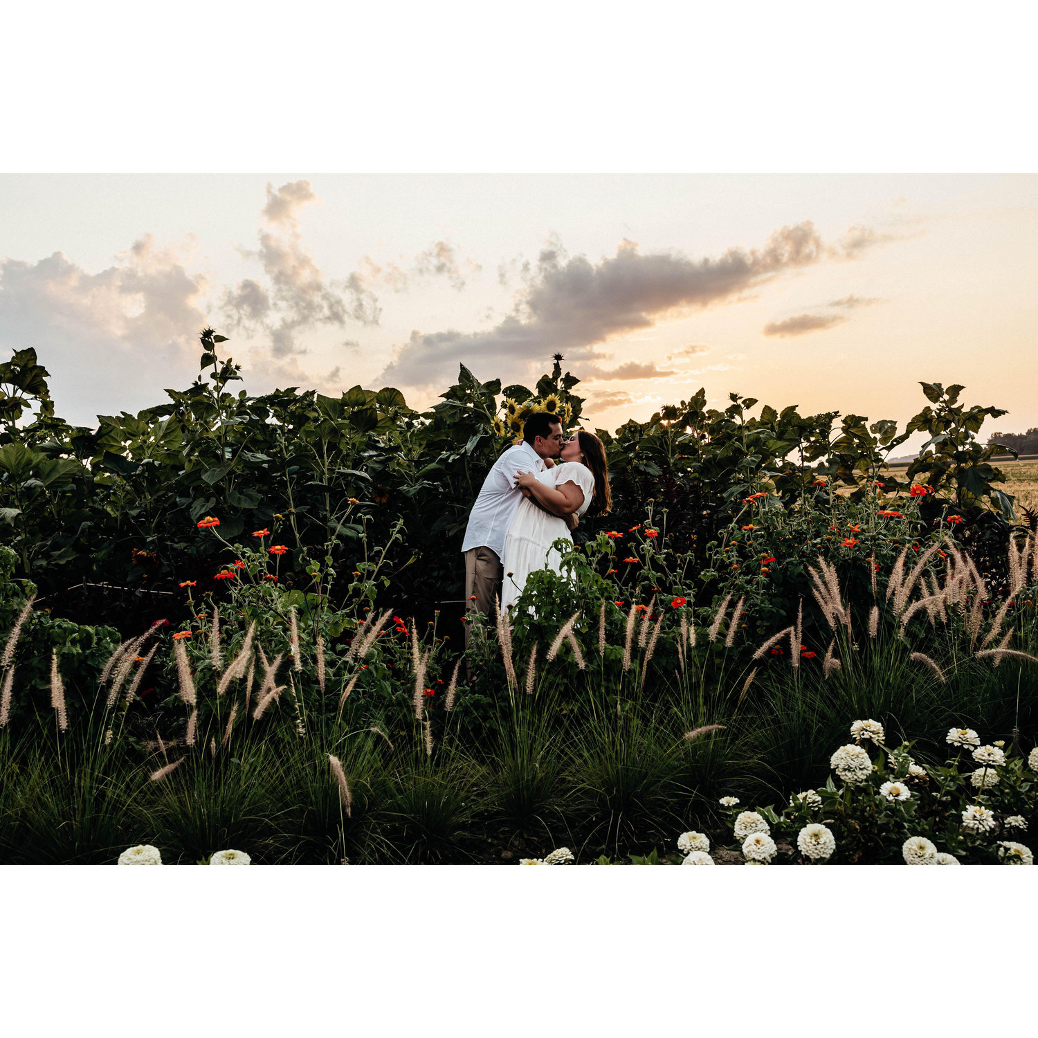 Part of our engagement shoot at Gust Brother's Flower and Produce Farm - where we had one of our most memorable dates.