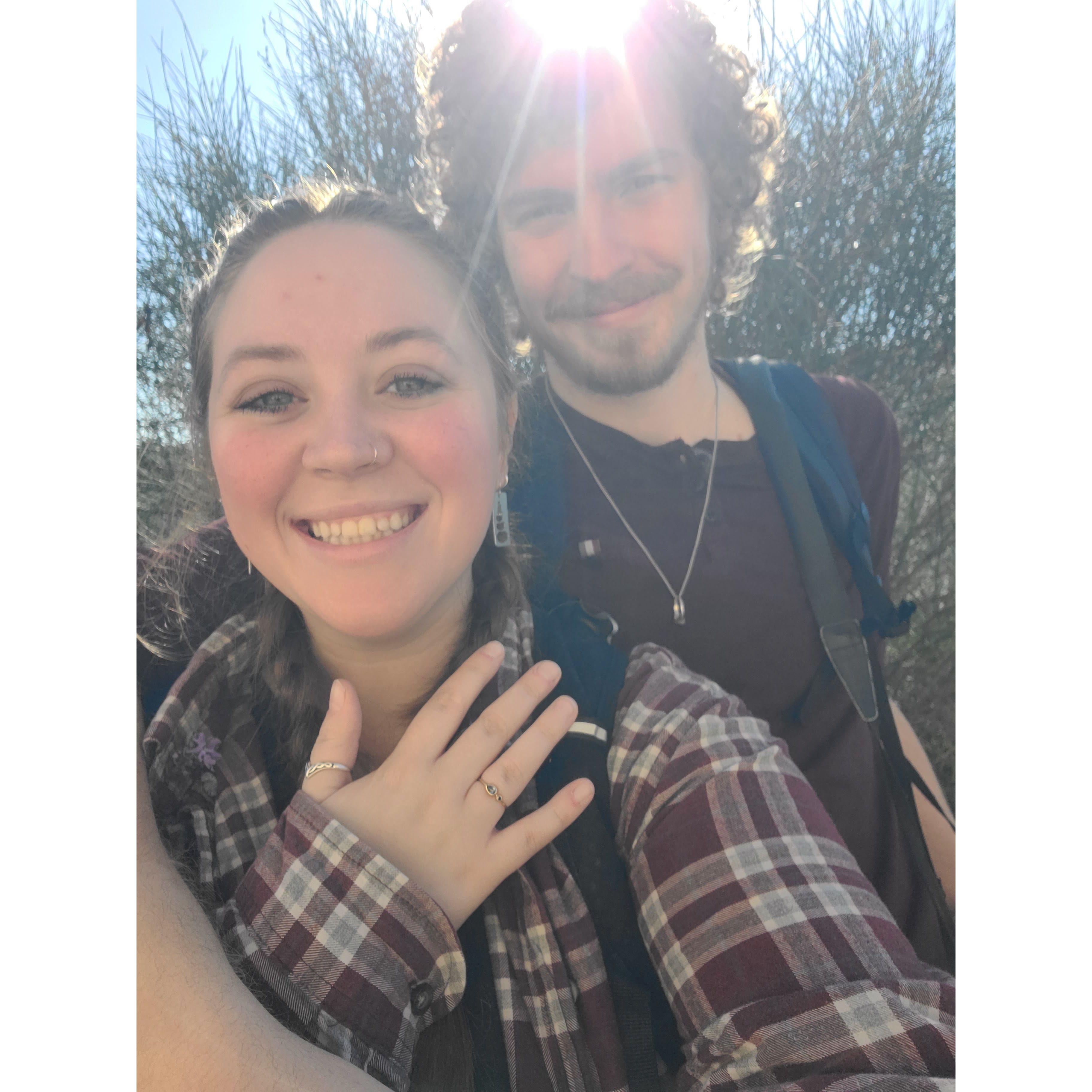 The day we got engaged!