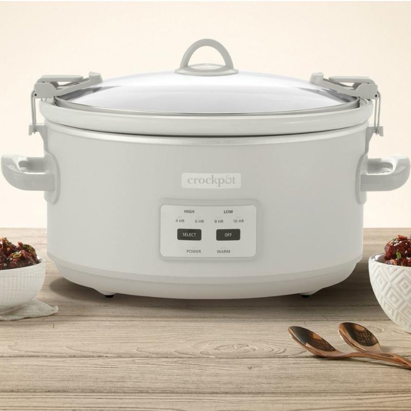 Crock-Pot 7-Quart Cook and Carry Programmable Slow Cooker with Carry Bag