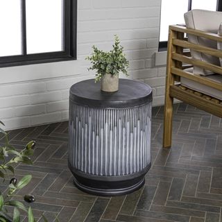 Kline Mid-Century Modern Brutalist Accent Table