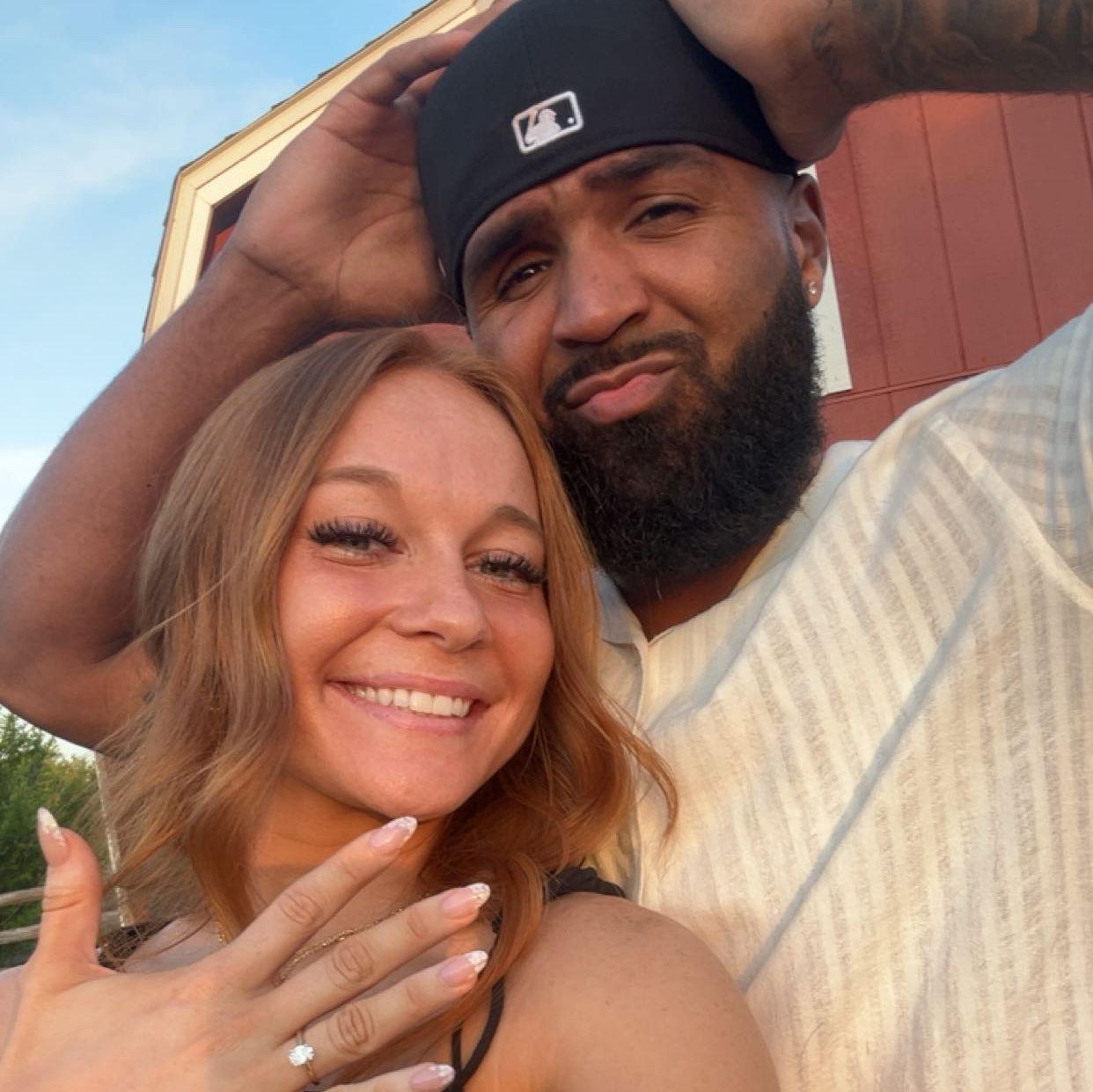 His face after pulling off the most gorgeous engagement :)