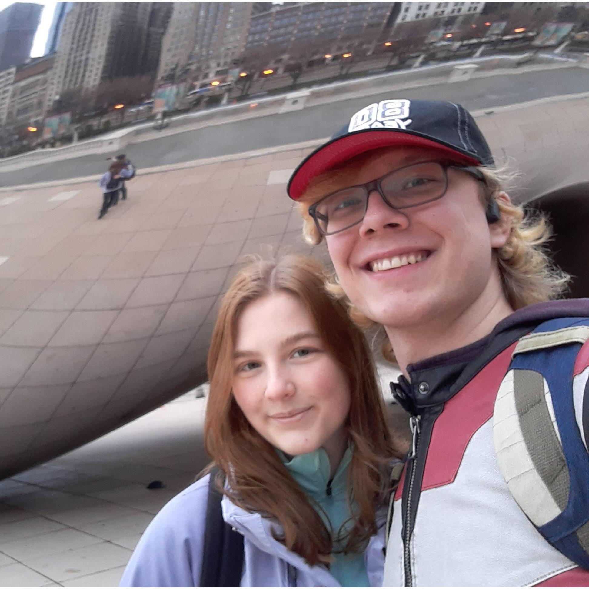 Our first adventure as a couple; the Bean in Chicago