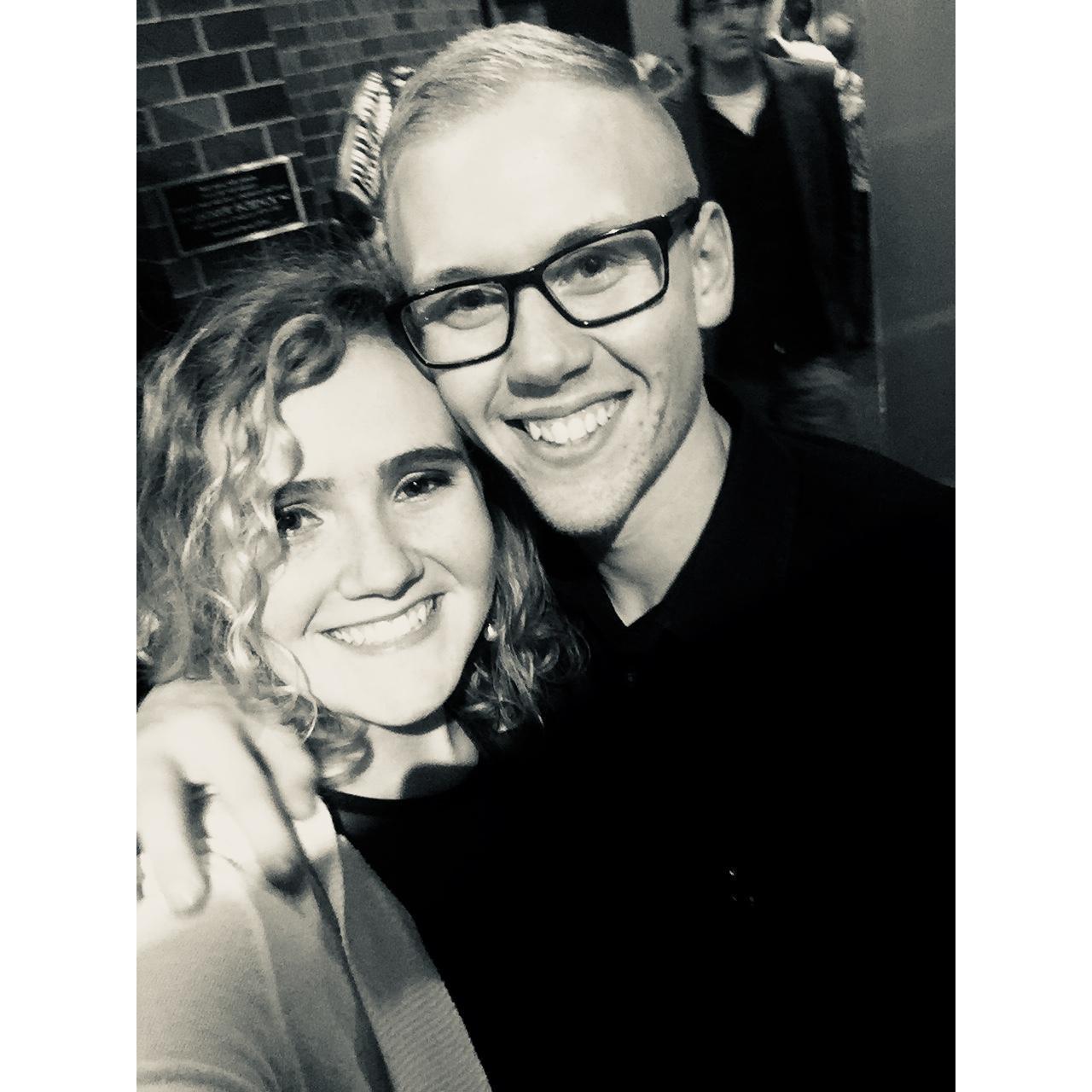 This is the very first picture Jake and I ever took together. We were on our first official date to the Meyerhoff in Baltimore, MD to see Jurassic World's score performed by the BSO.