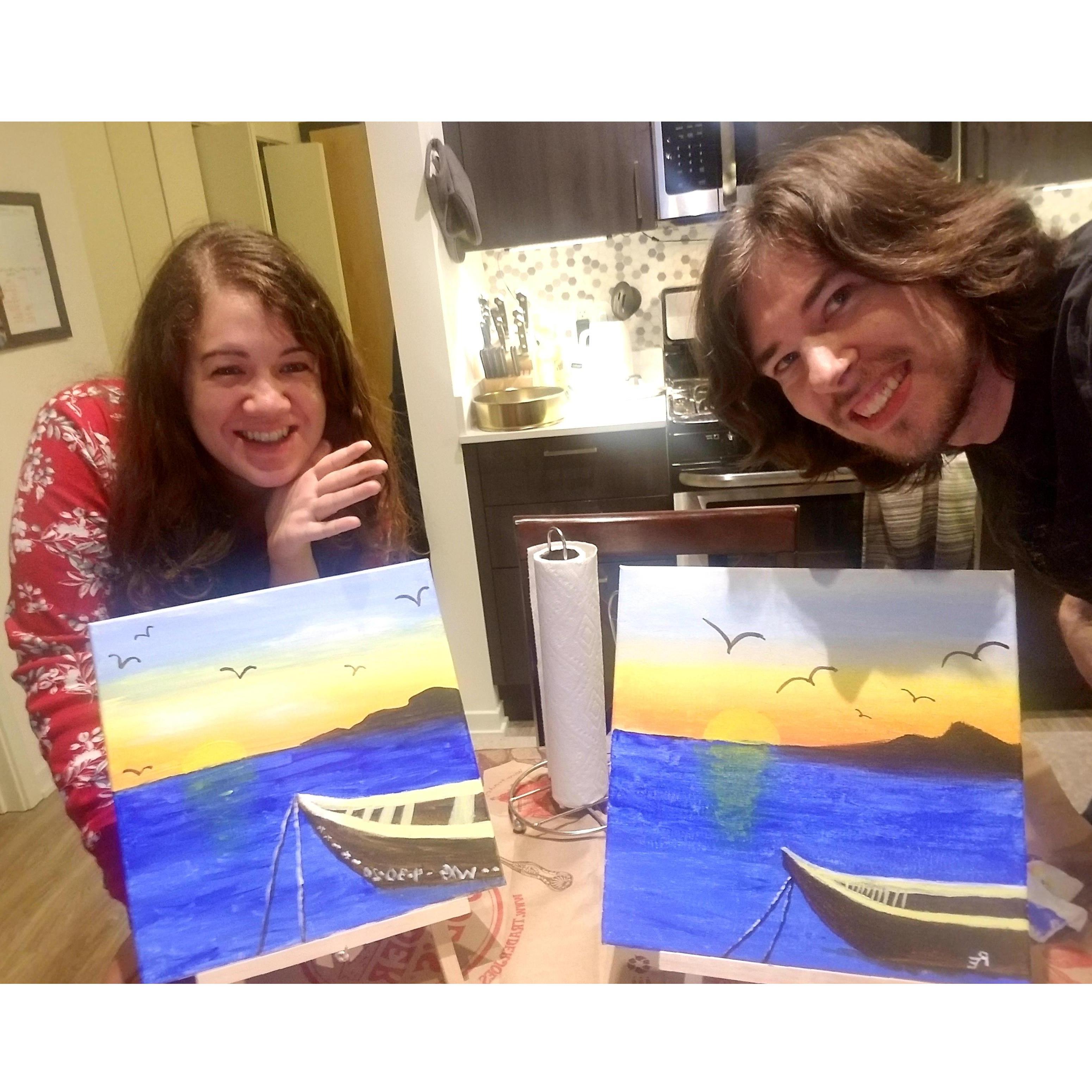 Even though we were locked in most of 2020, we still managed to have some fun with a virtual Paint Night over zoom! Summer 2020