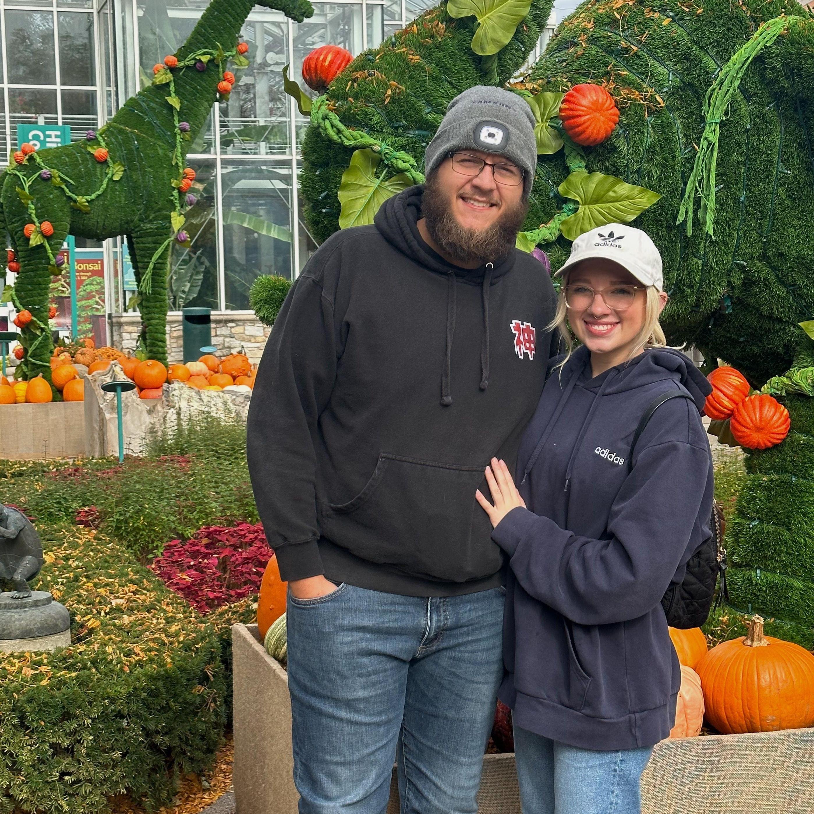 Ethan and Sydney at the Indy zoo