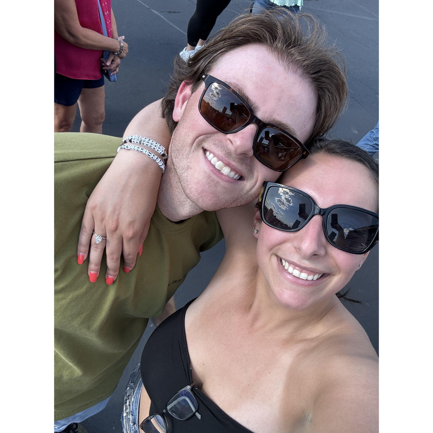 Rockin' out at Luke Combs