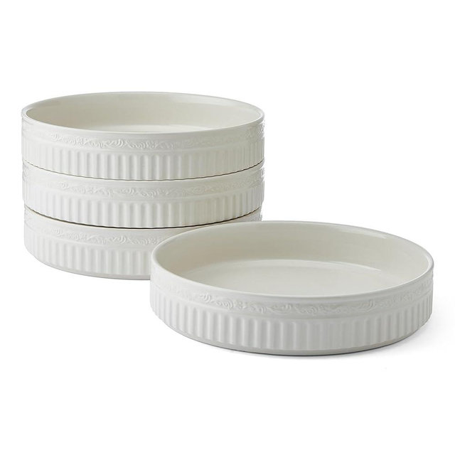 Mikasa Italian Countryside Stackable Pasta Bowls, Set of 4, 8.5 Inch
