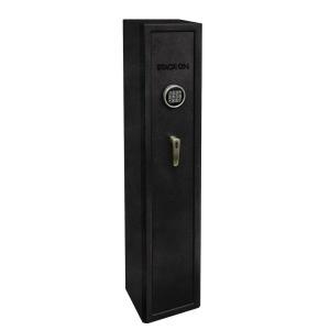Home Defense Stand-Up Safe with Electronic Lock - Black Granite