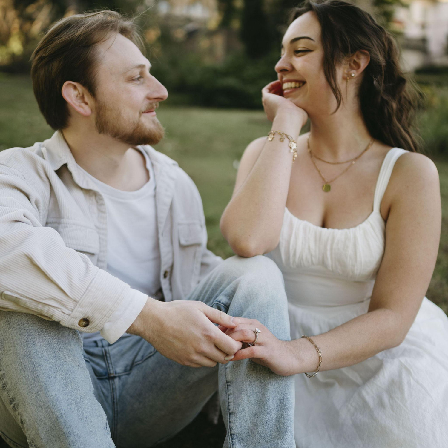 Engagement photos at the Philbrook November 2025