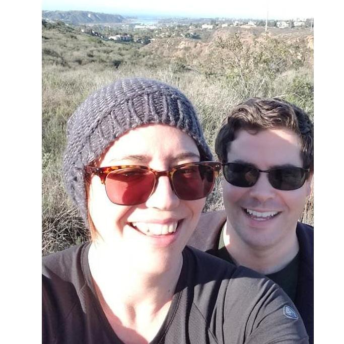 Enjoying a morning hike in California