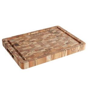 Teakhaus End Grain Wood Reversible Trencher Butcher Block