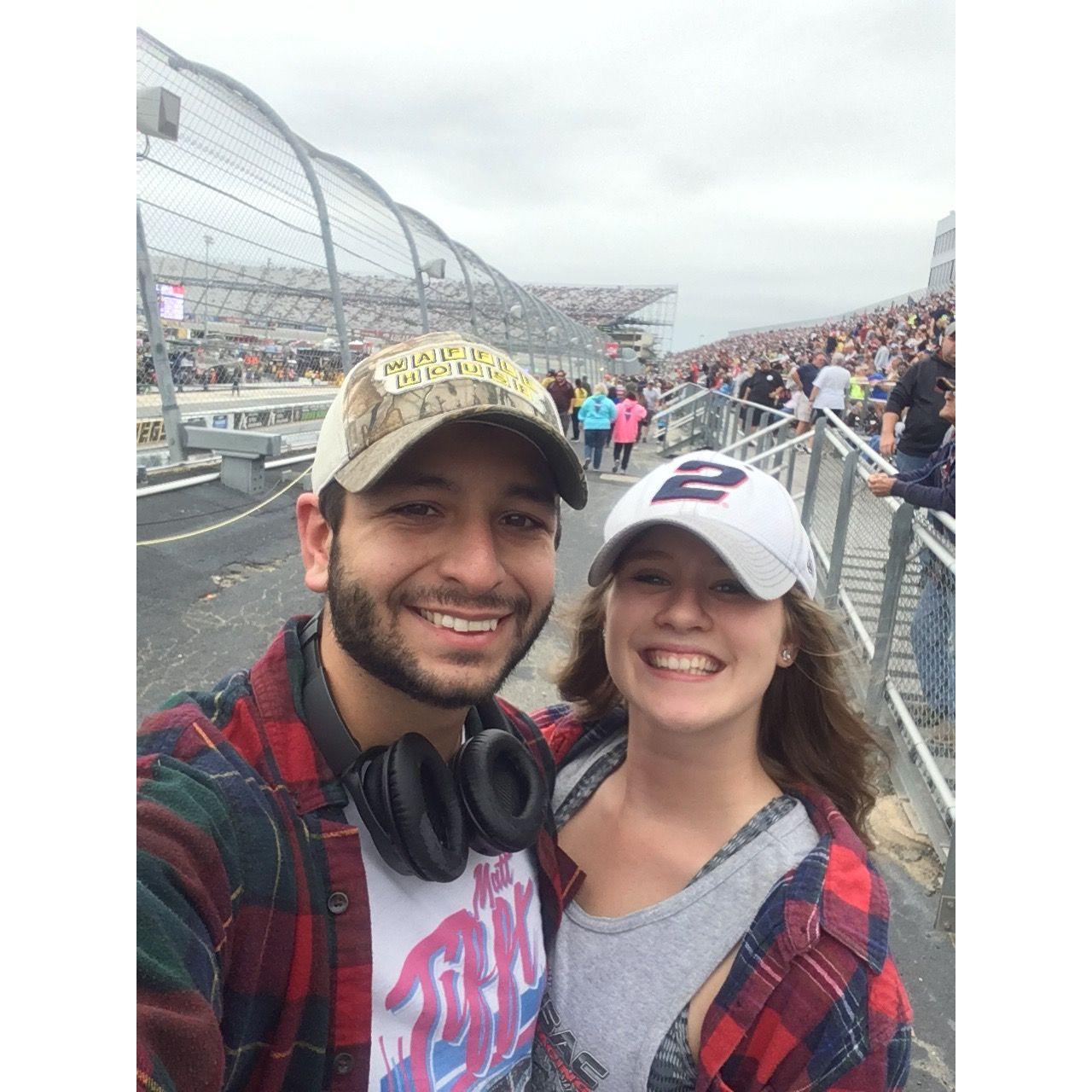 Jess had never been to a racetrack before she met Ian.... now she has been to several!