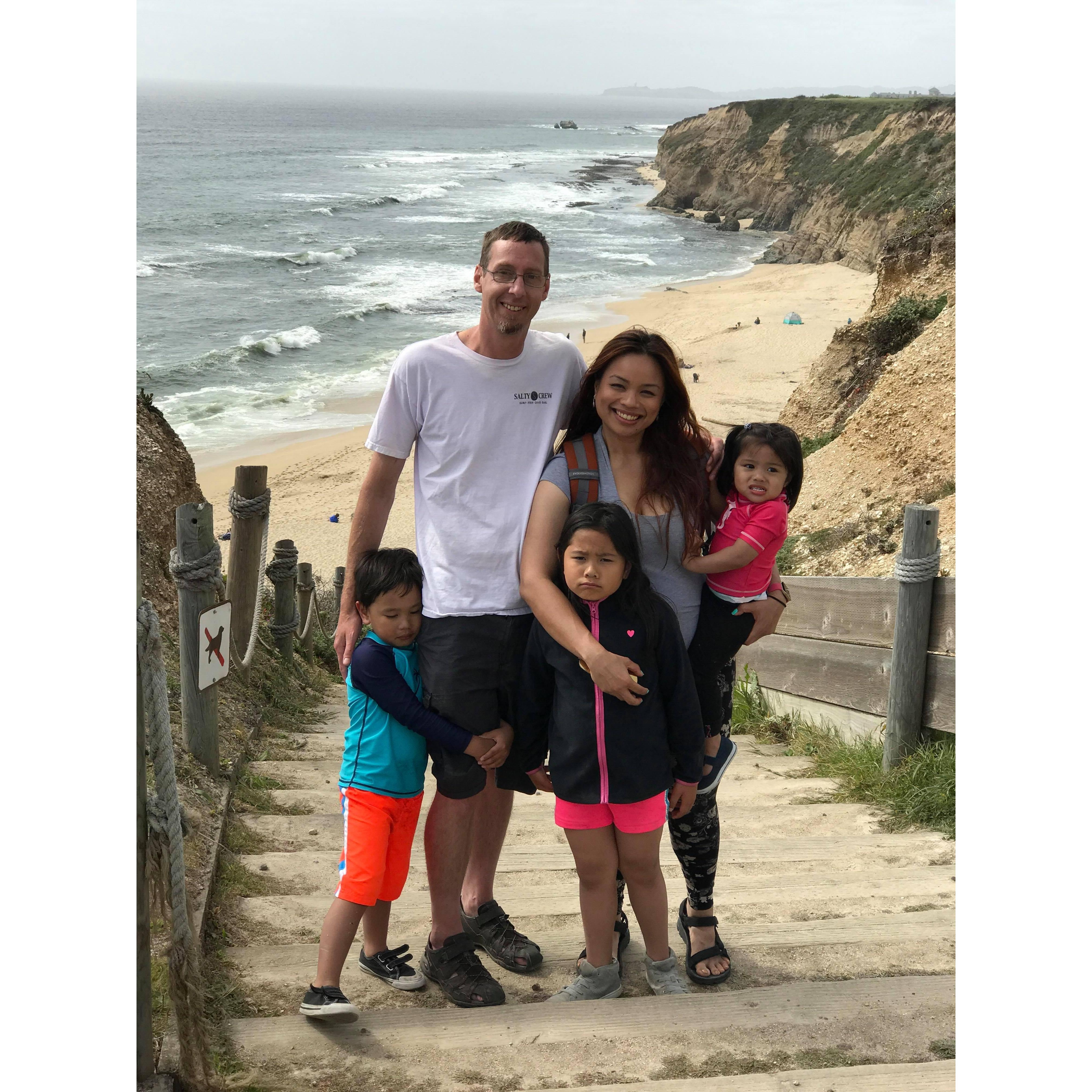 Half Moon Bay on Mother's Day 2018.  These kiddos were so tiny back then!