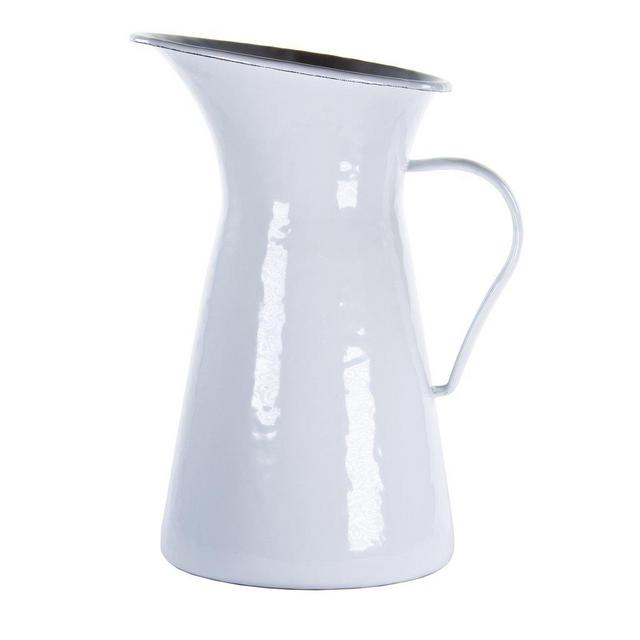 Solid White Medium Pitcher