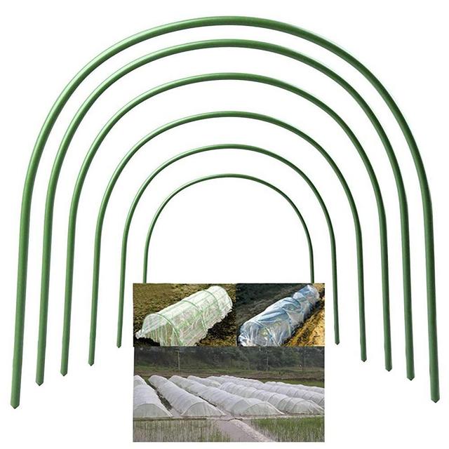 6 PCs Greenhouse Hoops for Plant Cover Support, 19.7''x18.9'' Portable Plastic Garden Hoops Grow Tunnel Support Frame for Garden Fabric